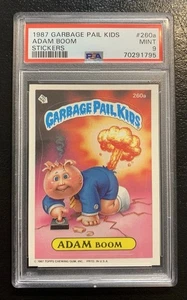 1987 Garbage Pail Kids OS7 Adam Boom 260a PSA 9 MINT-NICE MINT CARD!! TWT - Picture 1 of 3
