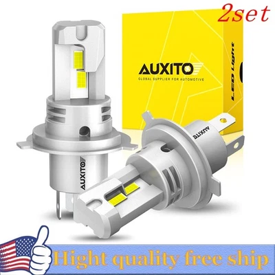 4X H4 LED Headlight Bulb Kit High / Low Beam 6500K Super Bright White Lights - Image 1 of 4