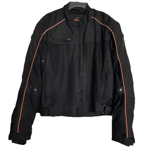 Chaqueta de motocicleta para hombre BILT XL - clasificación CE, forro extraíble, tubería naranja nueva sin etiquetas - Imagen 1 de 19