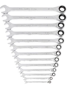 GEARWRENCH XL Ratcheting Combination SAE Wrench Set 13 Pc., 12 Point - 85199 - Picture 1 of 4