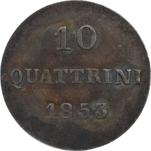 Italy (Grand Duchy of Tuscany) - 10 Quattrini - 1853 - Leopold II - Picture 1 of 2