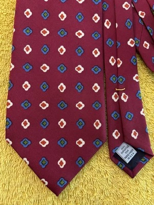 Corbata AQUASCUTUM 100% Seda ANCHO: 3.75" LARGO: 57" Hecha en EE. UU. Usada Foto 1 de 4