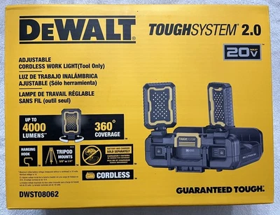New Dewalt DWST08062 20V Max Toughsystem 2.0 Adjustable Cordless Worklight (NIB) - Image 1 of 4