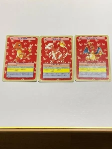 Cartas Pokémon Topsun Charmander Charizard japonés vintage - Imagen 1 de 8