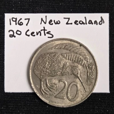 1967 New Zealand 20 Cents - Kiwi Bird #2 - Image 1 of 2