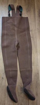 Lacrosse Neoprene Waders Model 19068  Stocking Feet Brown USED - Image 1 of 4