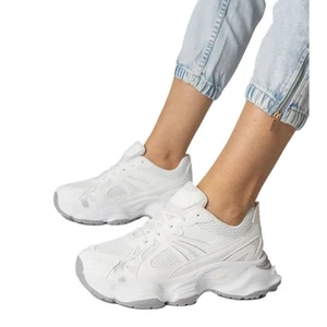 Witte sport sneakers massieve bodem - Photo 1/7