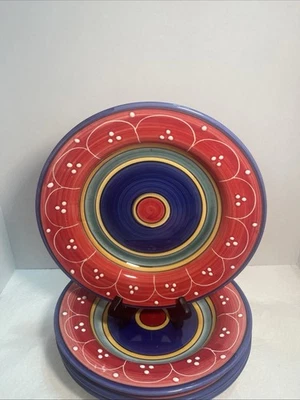 4 Pier 1 Importaciones Loza Pintada a Mano San Marco CUENCOS 9. 5 pastas Italia 1838 Foto 1 de 4