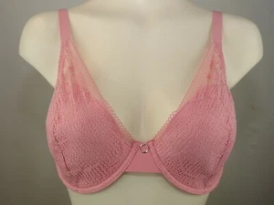 Chantelle 18D1 Erika Lace Plunge Lightweight Unlined Underwire Bra US Size 32DDD - Picture 1 of 6