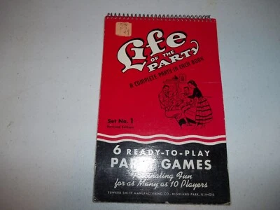 NOS Vintage 'Life Of The Party' 6 Ready to Play Party Games 10 Players USA L@@K - Image 1 of 4