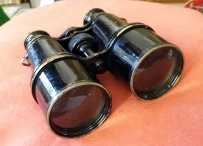 Fernglas antik - mögl. Militär - Objektiv 48mm, schwarz lackiert - Bild 1 von 4