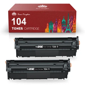 Cartucho de tóner 2PK negro 104 FX9 FX10 para Canon ImageClass MF4350D MF4150 D420 - Imagen 1 de 6