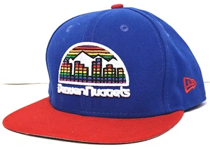 Denver Nuggets New Era 9FIFTY Snapback Hat Cap Blue & Red NBA Basketball - Picture 1 of 6