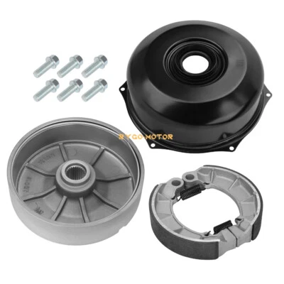 Rear Brake Drum & Cover w/Shoes for Honda Rubicon 500 TRX500FA/FGA/FPA 2001-2014 - Image 1 of 4