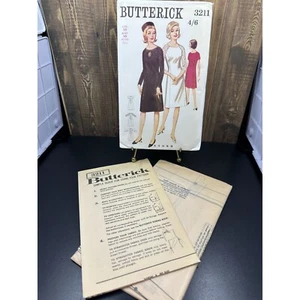 Vintage Butterick Printed Pattern 3211 Misses' Raglan Sleeved Dress Size 16 - Picture 1 of 3