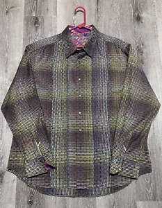 Robert Graham Shirt Mens 2XL Limited Edition Polyester Silk Metallic Sequin - Picture 1 of 24