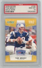 2008 Score Gold Zone 182 Tom Brady  PSA 10 682731 