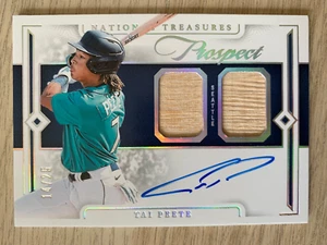 2024 Panini National Treasures bat auto TAI PEETE #ed 14/25! Seattle Mariners - Picture 1 of 2