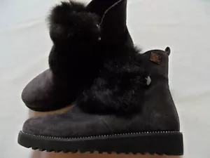 Botines forrados LAURA BIAGIOTTI con piel malva talla 39 NUEVOS HMa1219 - Imagen 1 de 6