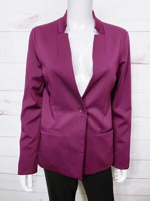 41 Hawthorn Womens Blazer Size S Purple One Button Pockets Long Sleeve - Image 1 of 4