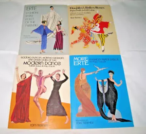 Ungeschnittene 4 Papierpuppen Bücher Tom Tierney und Susan Johnston 1978, 83, 84 & 86 Dover - Bild 1 von 9