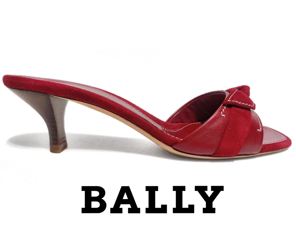 Napa de cordero hoguera roja Bally Russe talla 9 diapositivas de Estados Unidos (0100) Foto 1 de 4