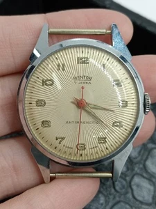 Reloj Mentor Vintage 7 Joyas Antimagnético, No Funciona, Para Piezas O Reparación - Imagen 1 de 4