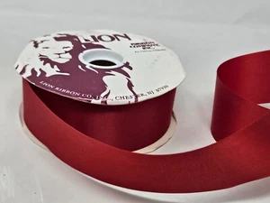 VTG Lion Sea Maid Red Acetate Craft Ribbon 1-15/16" x 100 YDS Roll No. 16 - Picture 1 of 3