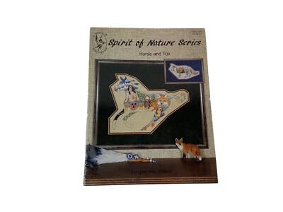 A Pegasus Publication Spirit Of Nature Cross Stitch Pattern Horse And Fox Indian - Image 1 of 3