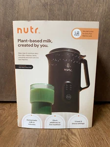 Nutr Dairy Free Nut Milk Machine - Plant-Based Matte Black - Open Box - Picture 1 of 7