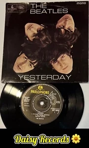 The Beatles-Yesterday 3rd 1978 UK *Mono* Press EP w/ Flipback Picture sleeve. EX - Picture 1 of 13