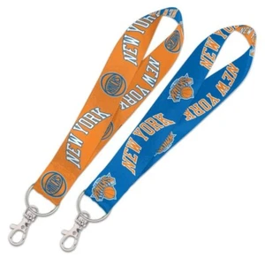 NEW YORK KNICKS WRISTLET LANYARD KEYCHAIN 1" WIDTH 8" LENGTH W/ CLASP - Picture 1 of 1