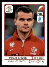 Panini football UEFA Euro 2012 Sticker #73 Pawel Brozek - Poland