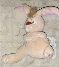 1998 Idea Factory Lucky the Rabbit Series 1 1/2 MEANIES Beanbag Plush Toy (KC)