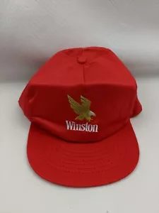 Vintage Winston Cigarettes Snapback Cap Hat Red Gold Eagle -Never Worn B1.1 - Picture 1 of 5