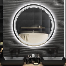 24" round LED Bathroom Vanity Mirrors with Lights Smart Wall Mounted Circle Make