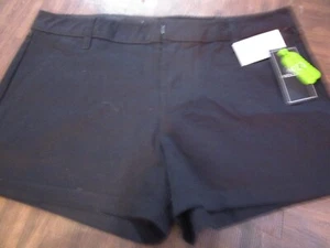Womens Volcom Frochickie Shorts Womens Black Cotton Flat Front Classic Chino 28 - Picture 1 of 7