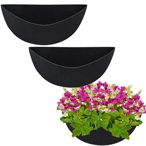 3pcsSemicircl Fabric Non-Woven Flower Basket Liner Plants Pot Replacement Liners - Picture 1 of 15