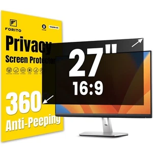F FORITO 27 Inch 16:9 360°Privacy Screen Protector for Computer Monitor, Re - Picture 1 of 9