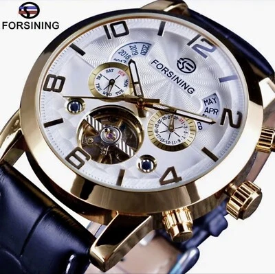 Big Tourbillion Self Winding Sport Watch. Day Month Date Waterproof Mens Watch - Image 1 of 4