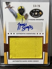 2013 Leaf U.S. Army All-American Bowl Red Tyrone Swoopes RPA RC Patch AUTO 13/25
