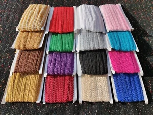 1 yard- Rayon Gimp Braid Trim/Edging- 12mm Width- Upholstery/Costume/DIY Sewing - Picture 1 of 25