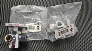 Pair (2) of #3740A Supply Stop, 3-Way, 1/2" Inlet, 3/8" Outlet - Picture 1 of 4