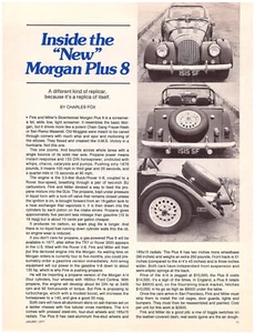 3 LOT Morgan Plus 8, Multiple-Page Magazine Articles - 1 USA, 2 UK Issue - Picture 1 of 3