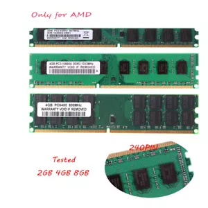 Lot 8GB 4GB 2GB Only for AMD Desktop Memory DDR2/3 800/1333Mhz 240Pin RAM DIMM - Picture 1 of 26