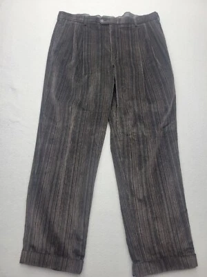 Pantalones de vestir Linea Naturale para hombre 42 marrón regular pana algodón Foto 1 de 4