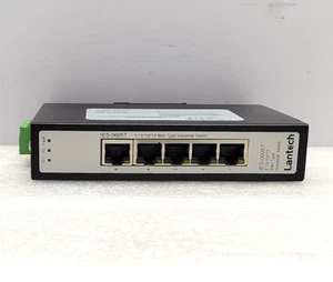 Lantech IES-0008T 5-Port 10/100TX Slim Type Industrial Switch Used Fast Shipping - Picture 1 of 10