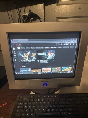 eMachines eView 17f3 VGACRT Gaming Monitor, Retro Tested And Works 👌 W/Pwr Cord - Image 1 of 4