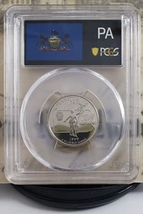 1999-S State Label Quarter - Pennsylvania - PCGS PR70DCAM - Tops! 0855 - Picture 1 of 6