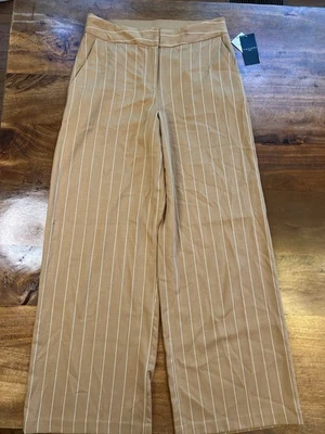 Pantalones de pierna ancha a rayas Tahari ASL talla 8 nuevos con etiquetas Foto 1 de 4